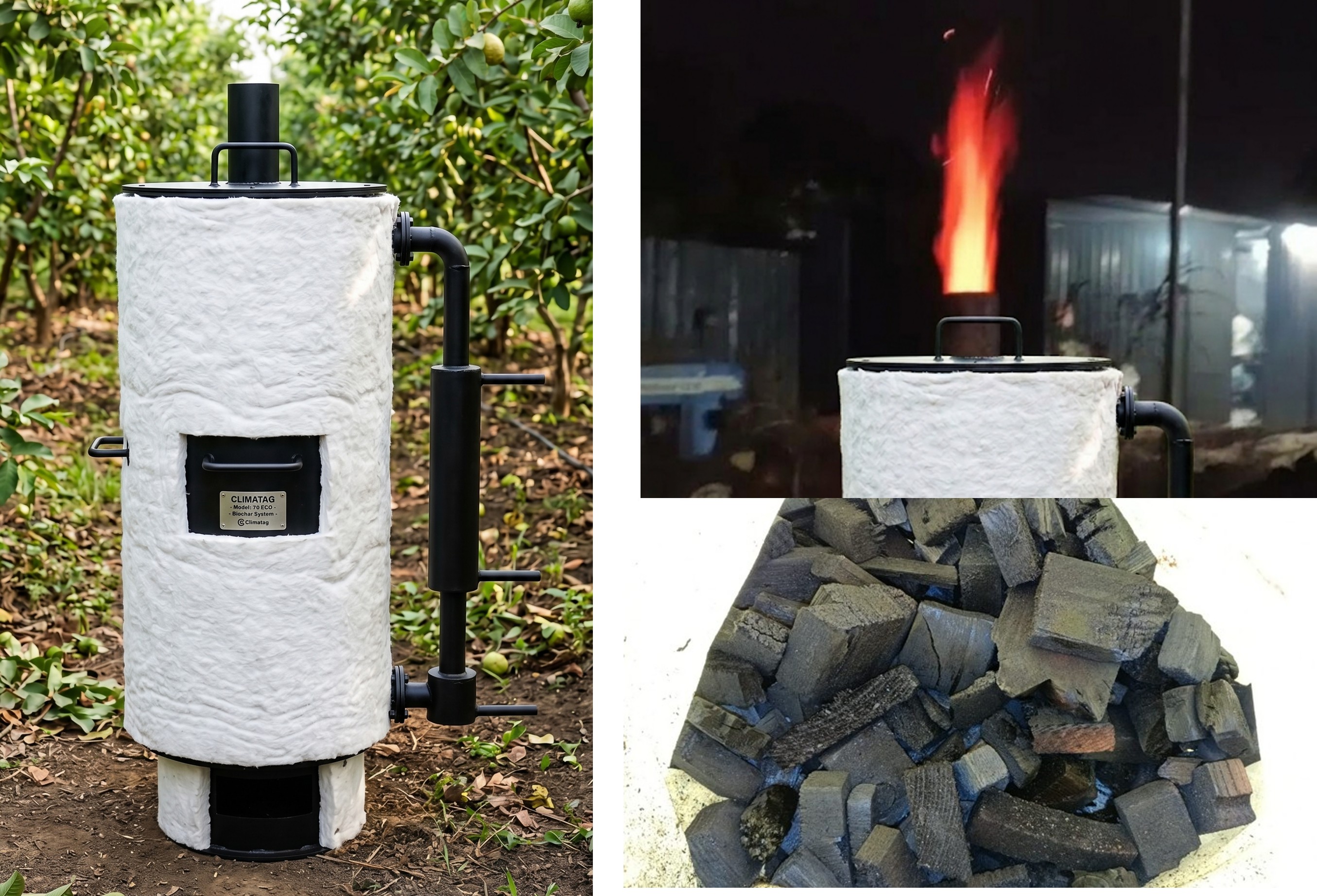 CLIMATAG Retort Biochar Kiln ECO-40